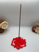 Load image into Gallery viewer, Red Mandala Ying Yang Incense Holder
