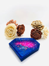 Load image into Gallery viewer, Indigo and Blue Chunky Glitter Trinket Dish