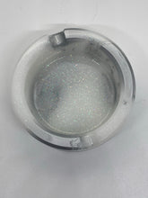 Load image into Gallery viewer, White and Silver Glitter Ashtray