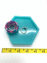Load image into Gallery viewer, Cotton Candy Hexagon Trinket Dish
