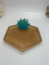 Load image into Gallery viewer, Sandy Blue Succulent Trinket Dish