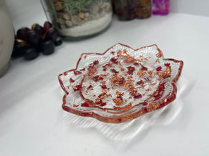 Rose Gold/Flower Mandala Trinket Dish