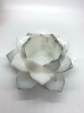Black and Gray Lotus Votive
