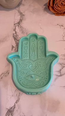 Detailed Hamsa Incense Burner Silicone Mold