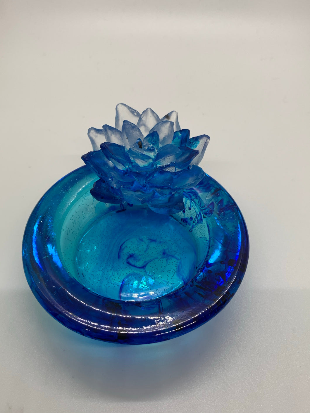 Blue Lotus Ring Holder