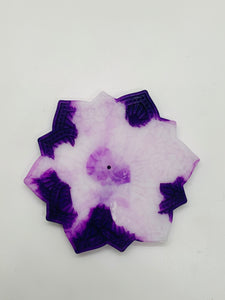 Purple Mandala Ying Yang Incense Holder