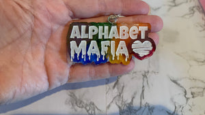 Alphabet Mafia Keychain Silicone Mold