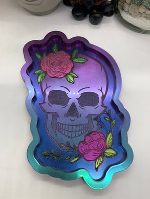 Flower Skull Tray Silicone Mold