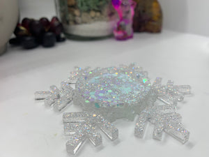 Snowflake Glitter Votive