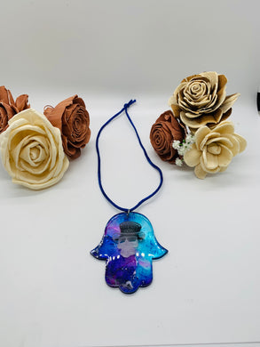 Hand of Fatima Skull Car Charm