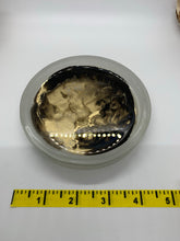 Load image into Gallery viewer, Black and Gold Swirl Jewelry Dish