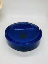 Load image into Gallery viewer, Midnight Blue Glitter Ashtray