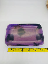 Load image into Gallery viewer, Purple and Black Rectangle Trinket Dish