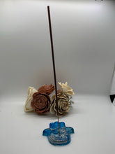 Load image into Gallery viewer, Blue Hamsa Incense Holder