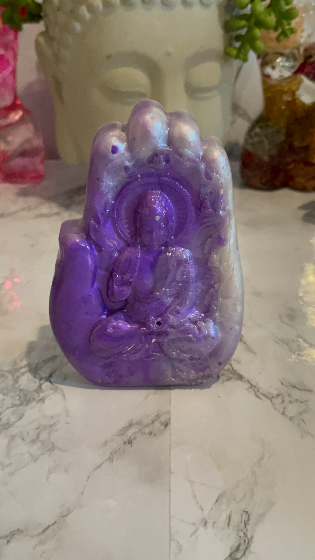 Purple Swirl Buddha Hand