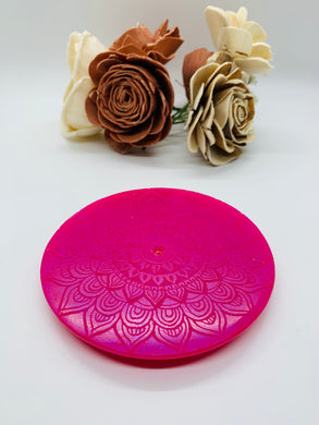 Pink Mandala Incense Holder