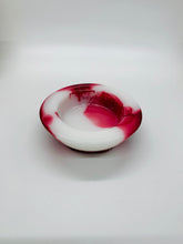 Load image into Gallery viewer, Red/White Swirl Votive Holder