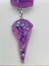 Load image into Gallery viewer, Purple Glitter Rear View Mirror Charm