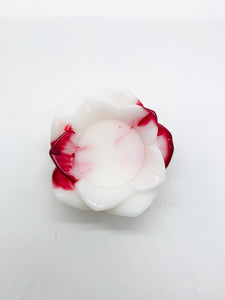 Mini Red/White Lotus Dish