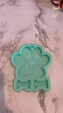 Doggy Paw Keychain Silicone Mold