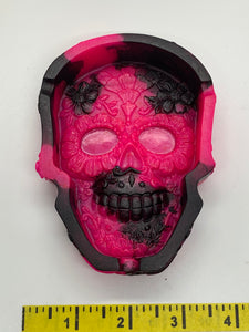 Black and Neon Pink Skull Trinket/ Jewelry Dish