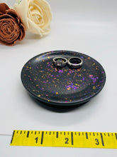 Load image into Gallery viewer, Black Speckled Trinket Dish