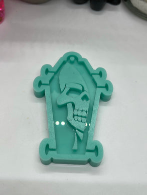 Coffin Skull Mask Holder Silicone Mold