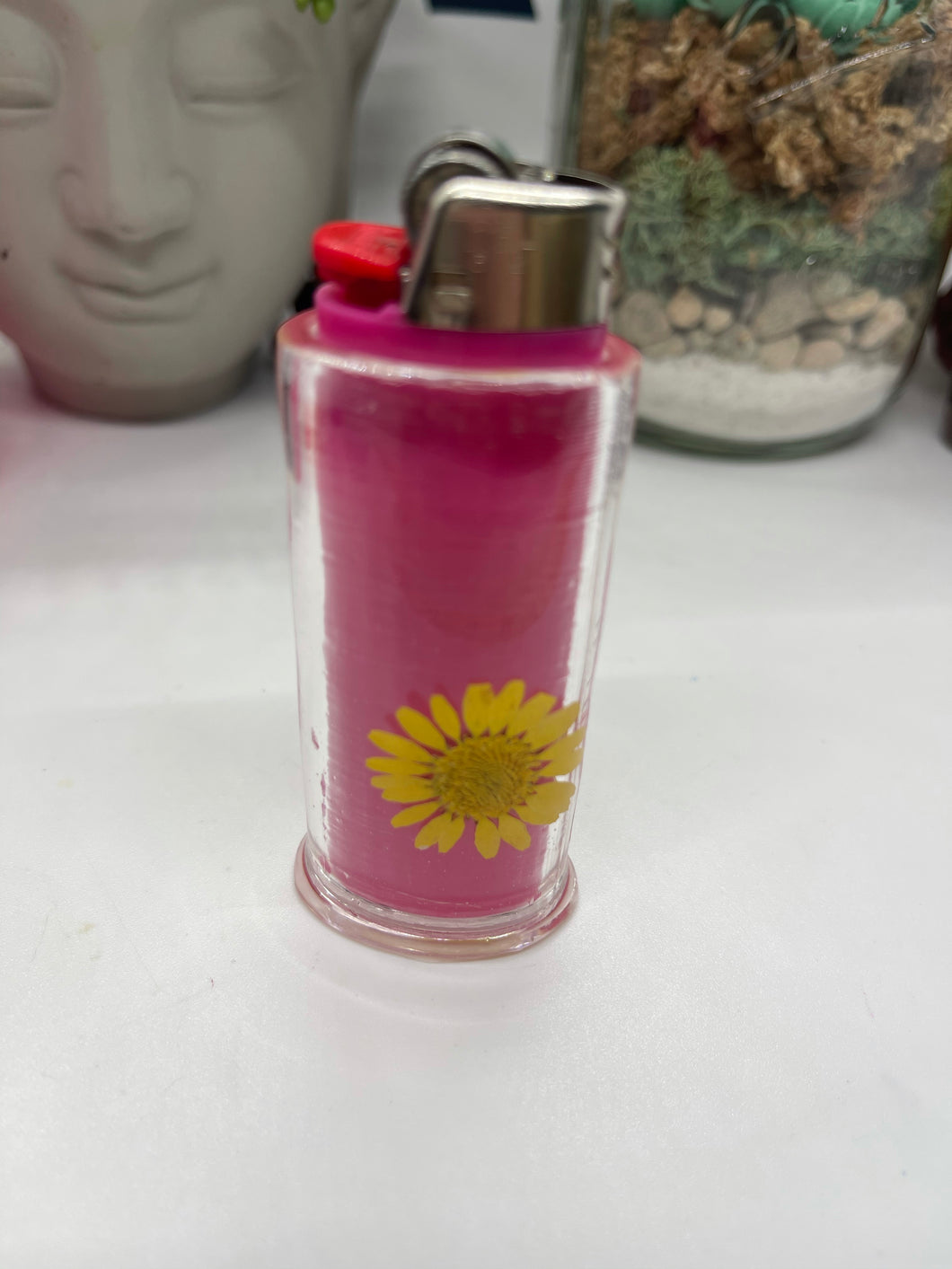 Pink and Yellow Flower  Lighter Sleeve