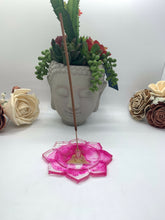 Load image into Gallery viewer, Pink Lotus Buddha Incense Burner