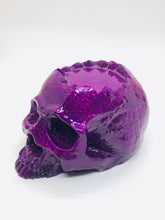 Load image into Gallery viewer, Magenta Skull Tea light Holder