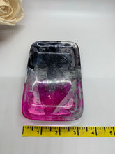Load image into Gallery viewer, Black and Magenta Rectangle Trinket Dish