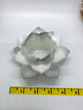 Load image into Gallery viewer, Black and Gray Lotus Votive