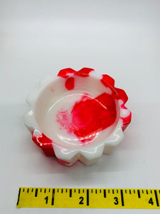 Red and White Crystal Votive