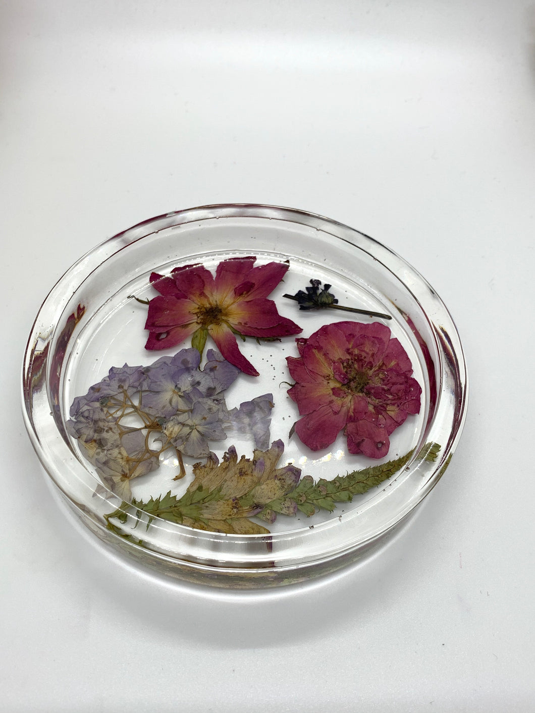 Floral Crystal Dish