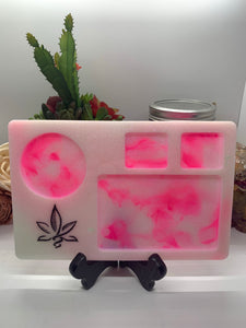 8.5x5.5 Rolling Tray Silicone Mold (Weed Leaf)