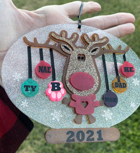 Reindeer Ornament Silicone Mold