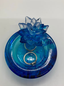 Blue Lotus Ring Holder