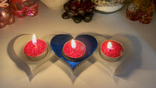 Load image into Gallery viewer, Triple Heart Tea Light Silicone Mold